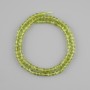 Mărgele Crizolit tăiate cub, diametrul 4×4 mm, lungime 39 cm+