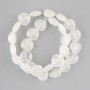 Mărgele din cristal de munte în formă de inimă, diametru 14 mm ±, lungime aproximativă 36 cm ±, pe sârmă