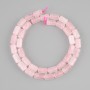 Mărgele cuarț roz cilindrice, diametrul 10×6 mm, lungime 38 cm