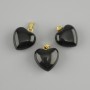 Pandantiv Inimă din agat 15×15×23 mm+