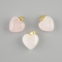 Pandantiv «Inimă» din cuarț roz 15×15×23 mm+
