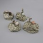 Suvenir Prospectori (figuri diferite) pirită 55-60×40-55 mm± sortiment dimensiuni