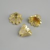 Preț pentru 1 bucată. Capac terminal pentru bijuterii, diametru 12×8 mm ±, gaură de 1,3 mm ±, culoare aurie a metalului
