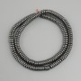 Mărgele hematit rondel, diametru 5x2 mm±, lungime 40 cm