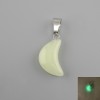 Pandantiv «Lună» din onix verde cu strălucire verde 11×18×5×28 mm+