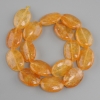 Perle Citrin ovală, diametrul 25x18mm, lungime 39cm