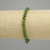 Brățară Diopsid oglindă ciulită biconică diametrul 5mm+, lungime 18cm +- șnur elastic