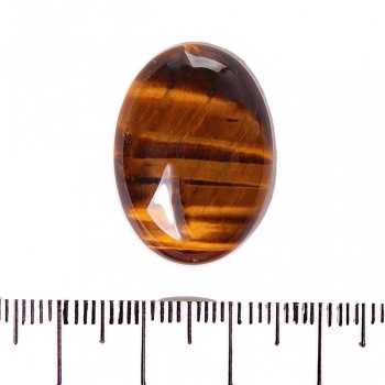 Furnitură cabochon – ochi de tigru 25×18 mm