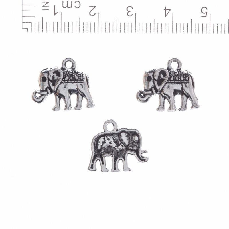 Pandantiv Elefant 1,5 cm, facetat, 20 g, +/- 19 buc.