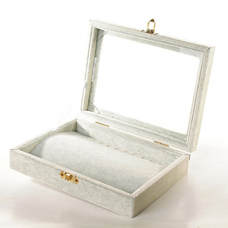 ! (20×15×5 cm) Casetă-vitrină din velur A40-1