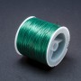 Elastic pentru artizanat pe bobină, verde, lungime 30 m+
