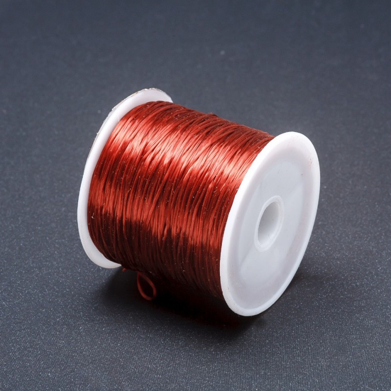 Furnitură elastică pentru handmade, bobină cupru, lungime 30 m+