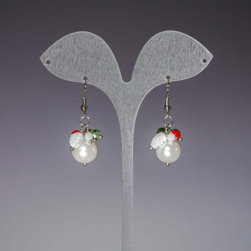 Cercei-pendinte «Perla ( lor )», lungime 4,5 cm