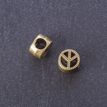 Inserție pentru accesorii «Pace» culoare bronz, diametru 4 mm, ambalaj 20 g ±9 buc.