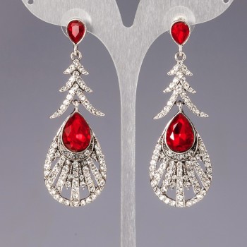 Cercei cu cristale «lustre» «candelabru» «Vârsta splendidă»