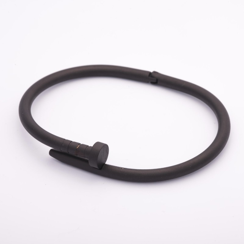 Brățară «Cui» culoare metal negru, închizătoare hi-tech, circumferința 18 cm