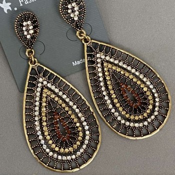 Сережки вечірні довгі, довжина 7, 5 см
