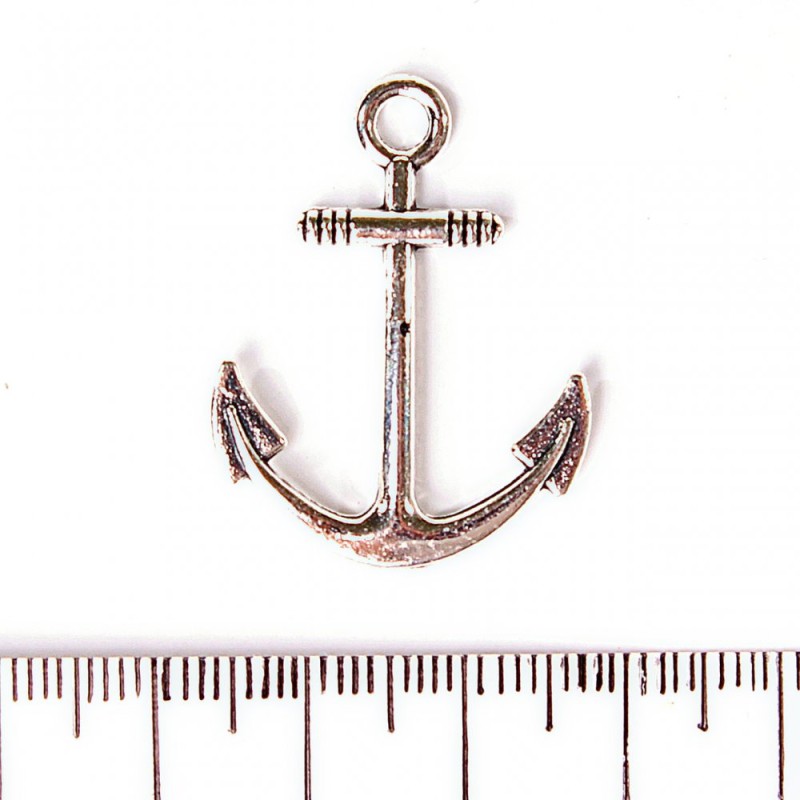 Accesorii pentru bijuterii: Pandantiv Ancoră 32×25 mm, set de 6 bucăți
