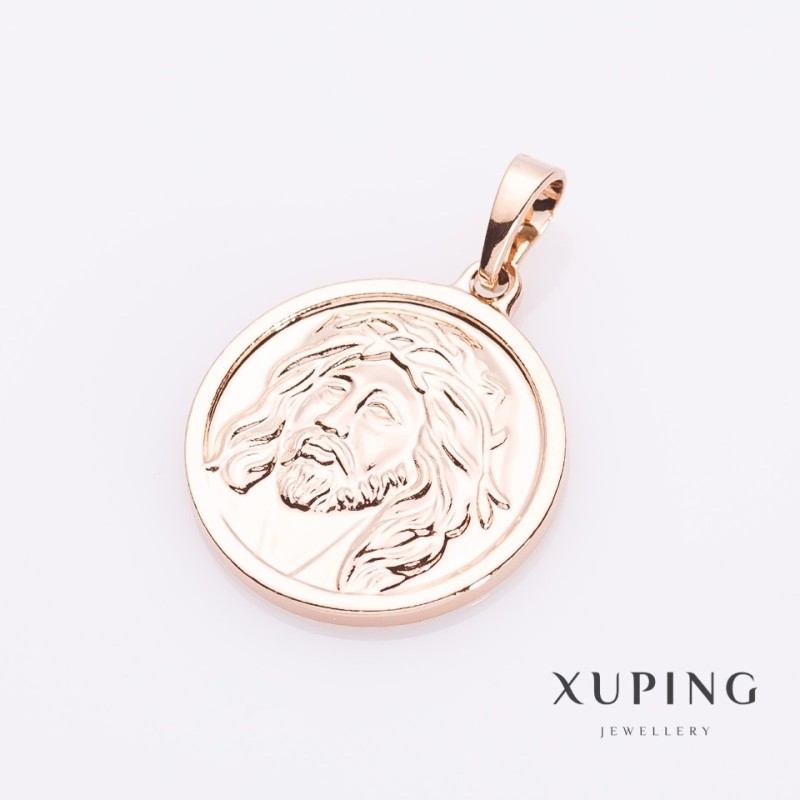 Pandantiv Xuping «Imagine» culoare aurie, diametru 2 cm