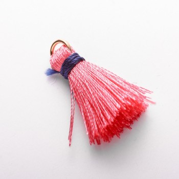 Piesă pentru lucrări manuale - Pensulă miniaturală din mătase cu inel, L cm, diametru 5 mm