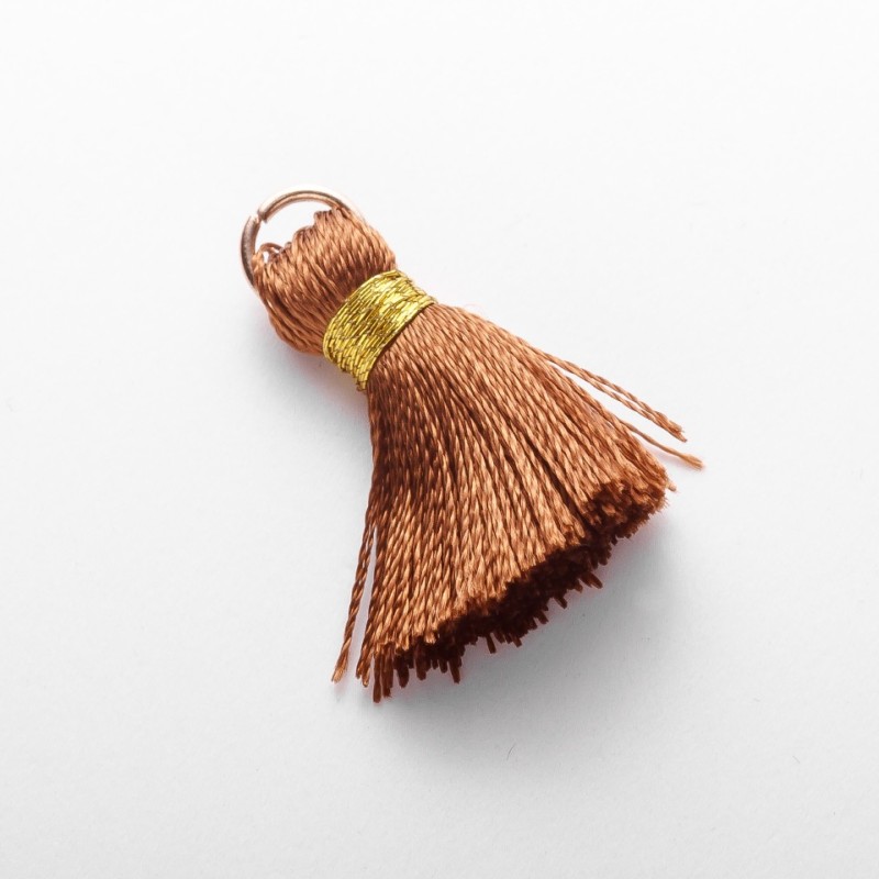 Material pentru lucrări manuale — ciucure mic din mătase cu inel, Lsm, diametrul 5 mm, preț pentru 1 bucată