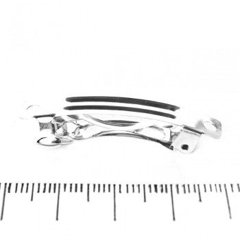 Preț pe pachet / 10 bucăți, bază metalică pentru agrafă de păr, 40 mm