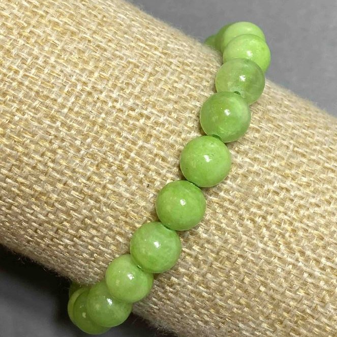 Brățară din piatră naturală onix pe elastic, diametrul de 8 mm, lungimea 18 cm