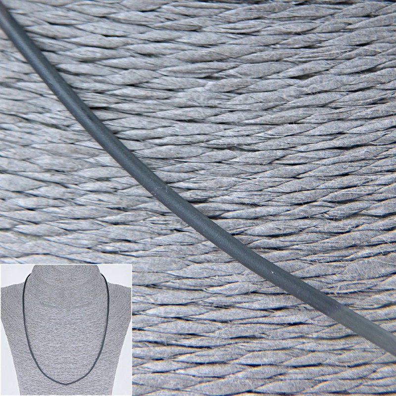 Preț per pachet / 10 bucăți. Șnur elastic gri cu închizătoare, diametrul 1,5 mm + -, lungime 60-65 cm +