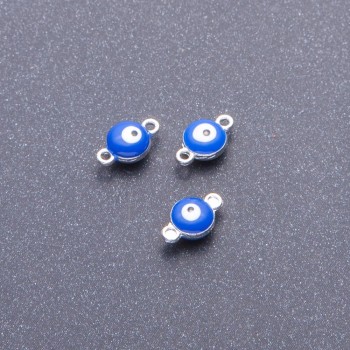 Conector Ochi, metal gri-albastru, diametru 7 mm, lungime 12 mm, ambalare 12 buc