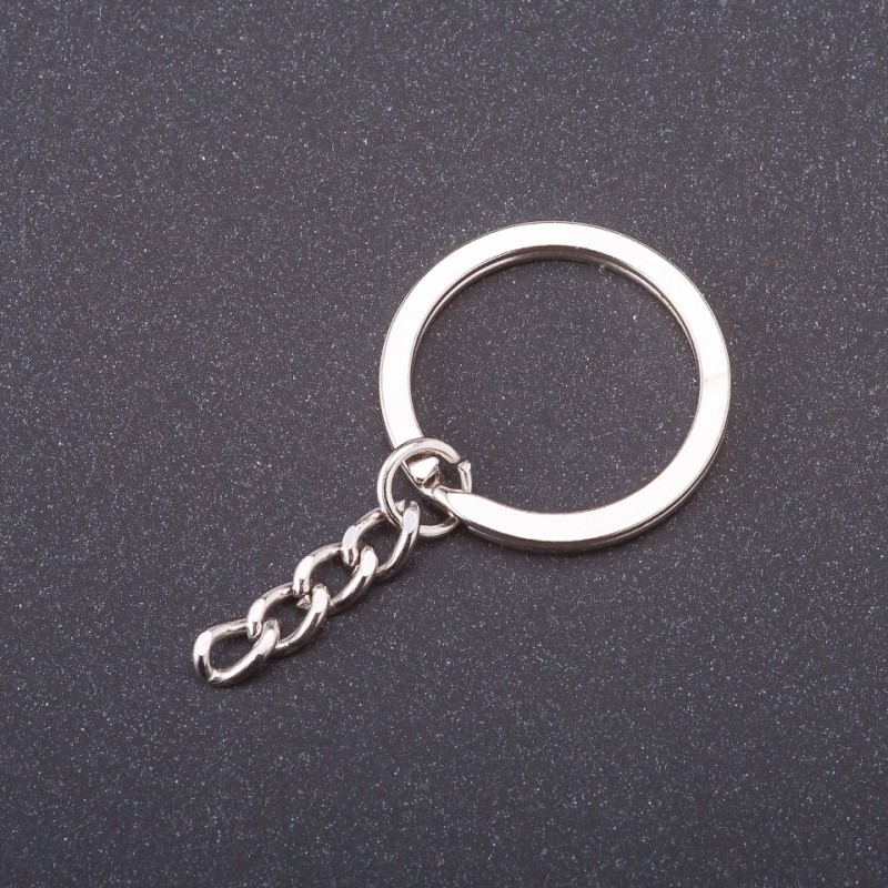 Preț pe pachet / 10 bucăți. Bază pentru breloc, diametru 28 mm, lungime 5 cm