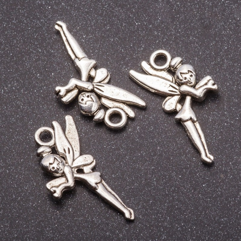 Accesorii pentru pandantiv «Zână» 25x12mm, ambalaj 20 g, ± 18 buc.