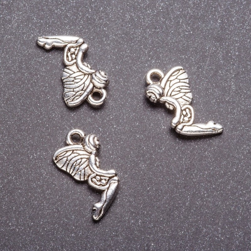 Pandantiv Elf din furnitură, 20×10 mm, lot de ±17 bucăți