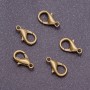 Închizătoare carabină, lungime 16 mm, culoare bronz (ambalaj de 10 buc.)