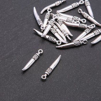 Furnitură pandantiv Lama d2,5 mm, lungime 26×4 mm, ambalaj 20 g ± 21 buc