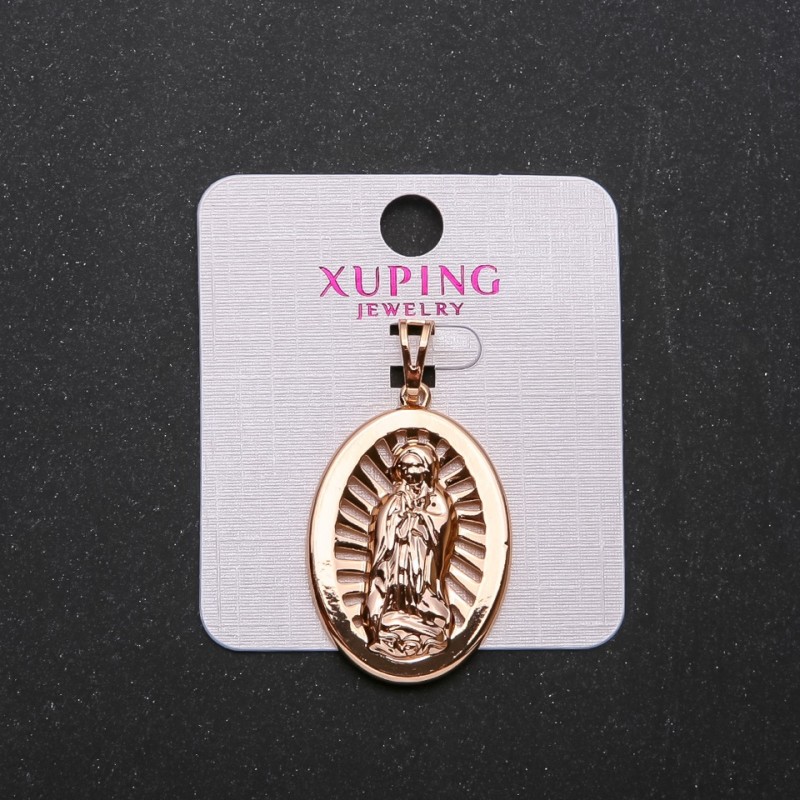 Pandant Xuping Icoană, diametrul 22×32 mm, lungime 4 cm, culoare aurie