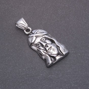 Pandantiv Lik, metal gri, 20x37x45 mm