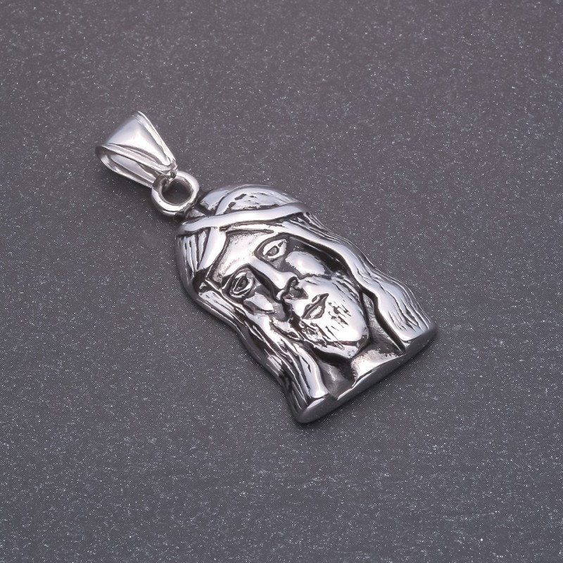 Pandantiv Lik, metal gri, 20x37x45 mm