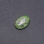 Cabochon piatră jasp verde sintetic 25x18 mm