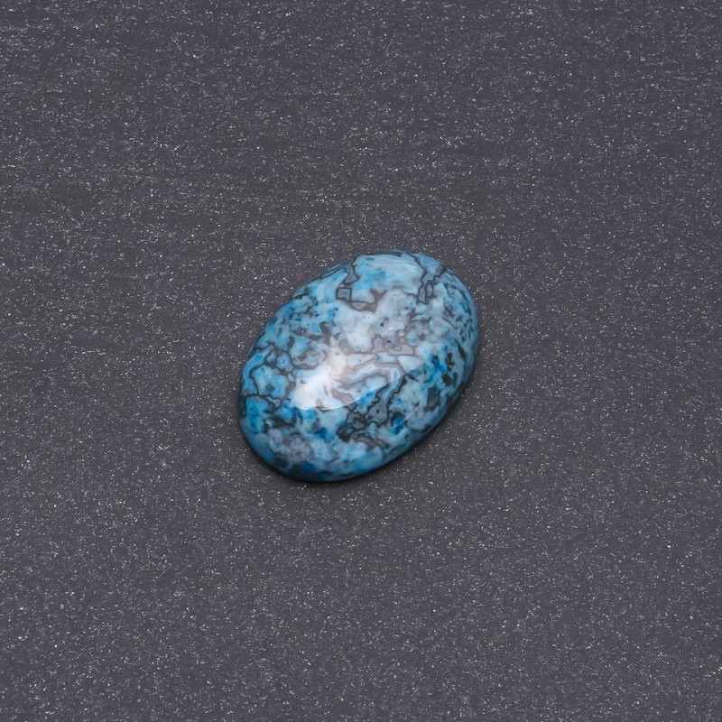 Cabochon din jasper albastru sintetic 25x18 mm