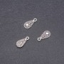 Furnitură pandantiv picătură 8×18 mm, lot 20 g, aproximativ 30 bucăți