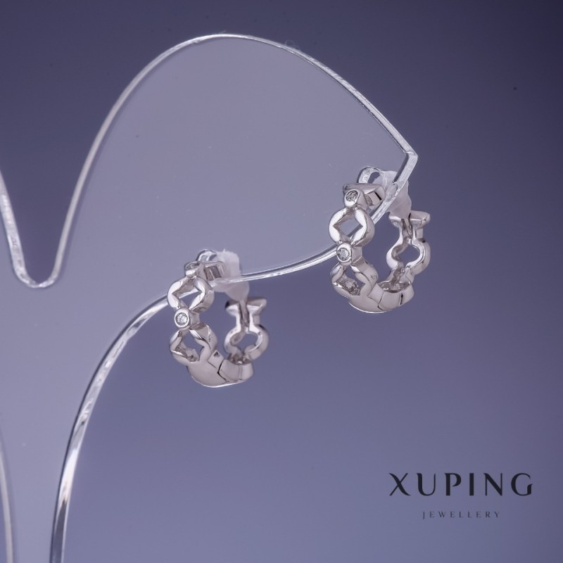 Cercei Xuping 4,5×12 mm rodiu