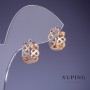Cercei Xuping 12x6 mm, placare cu aur 18K