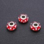 Mărgea Pandora din plastic, diametrul 15×8 mm, diametrul găurii 4,5 mm, set de 3 buc.
