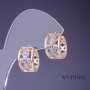 Cercei Xuping 15x9mm placare cu aur 18K