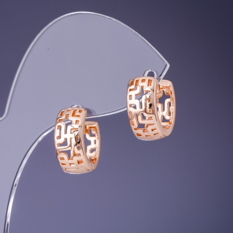 Cercei Xuping 15x7 mm „aur 18K”