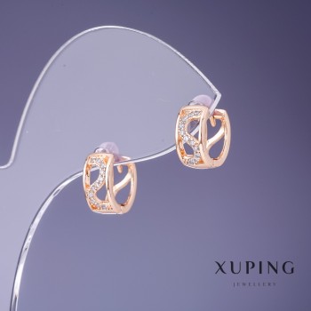Cercei Xuping 11x5mm placare cu aur 18K
