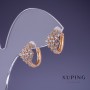 Cercei Xuping 13x10 mm placare cu aur 18K