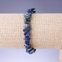 Brățară din lazurit natural, cioburi, diametru 9x4 mm, lungime 18 cm, elastică