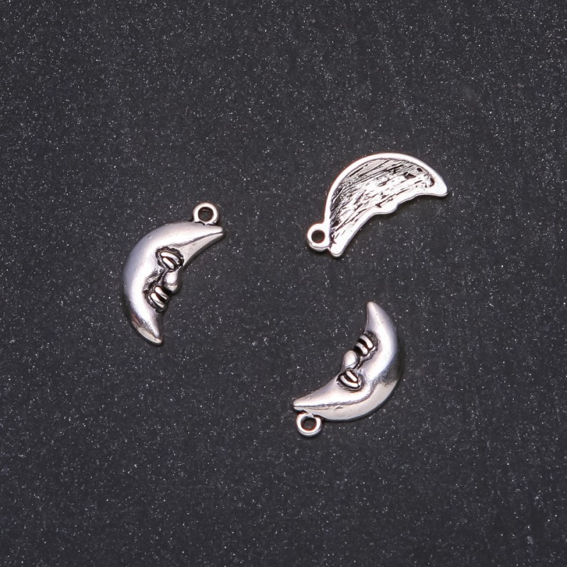 Pandantiv Lună 19x9 mm, ambalare 20 g, 16 buc