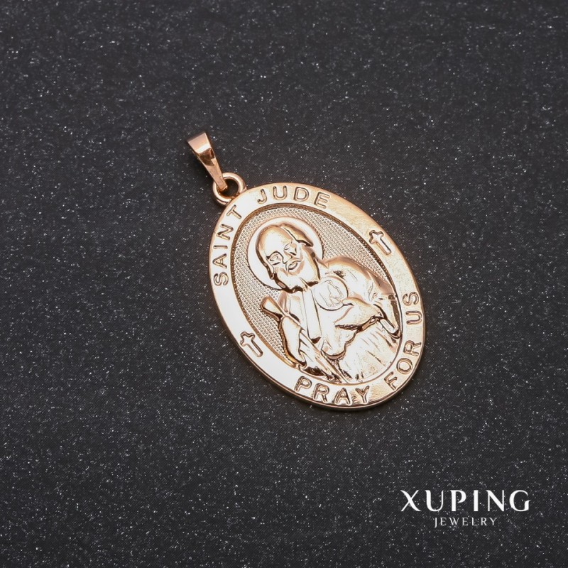 Pandantiv Xuping „Sfântul Iuda” 20x28x35 mm placare cu aur 18K